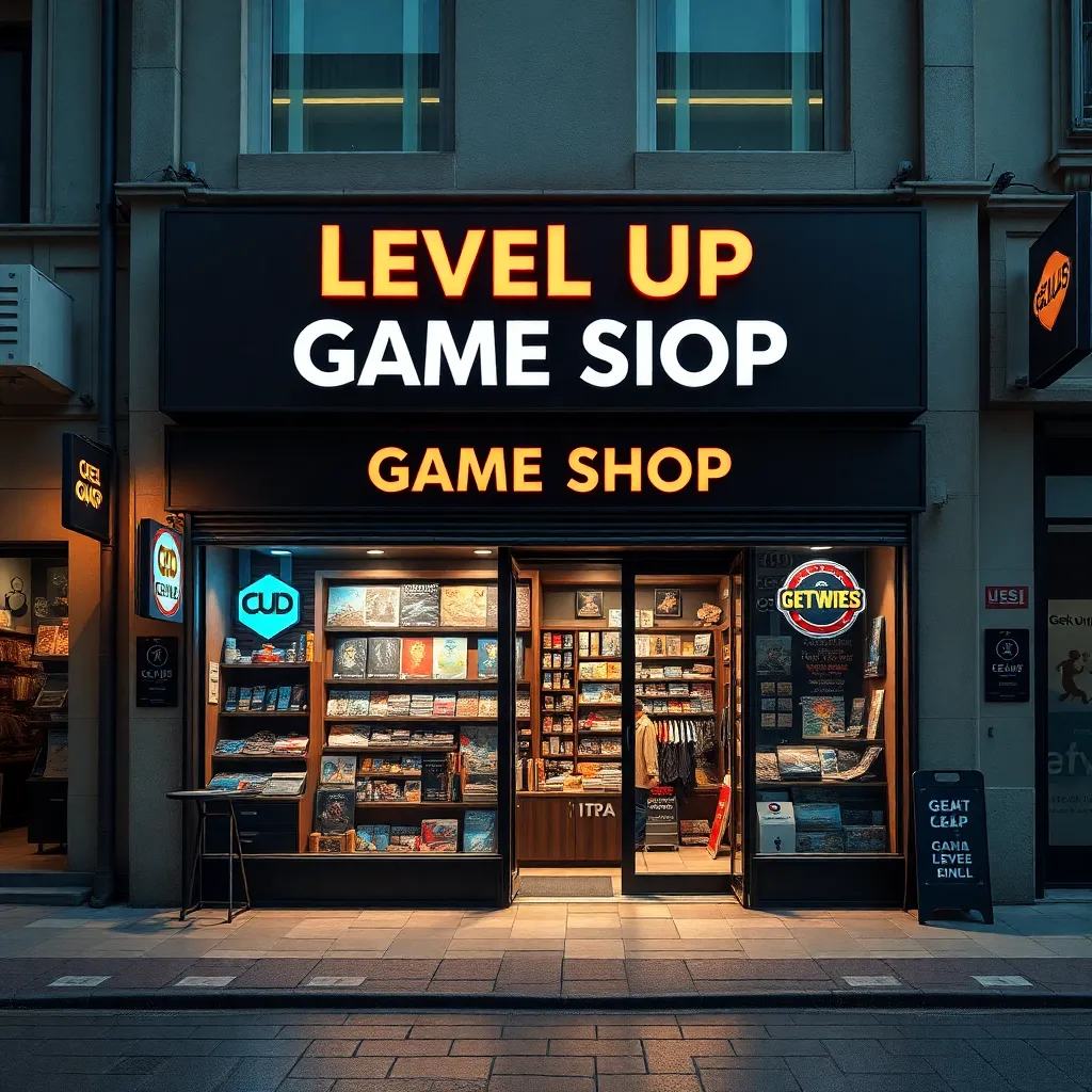 Negocio Level Up Game Shop